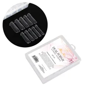 Molly Nails YQ-4 kvadratni dvojni tunelski zgornji modeli, XL dolžina, za nanos nohtov, 120 kosov.