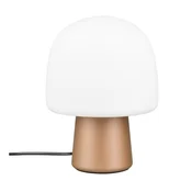 Namizna svetilka v belo-bronasti barvi s steklenim senčnikom (višina 27 cm) Steen - Trio