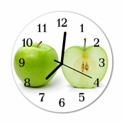 tulup.si Steklena okrogla ura Apple fi 30 cm
