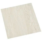 Vidaxl Deske za talne obloge 5,11 m2 55 szt. PVC Kremno bela
