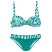JETTE Bikini  siva / bela