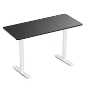 Podesivi radni stol IPOHOME STANDARD – Bijela – Crna – 160x80cm