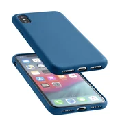 CellularLine Sensation ovitek za iPhone XS Max, silikonski, moder