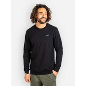 REELL Staple Terry Crewneck Co Sweater deep black