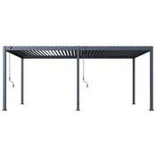 Bioklimatska pergola ECO 6x3 m, jeklena – prostostoječa