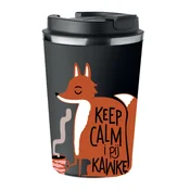 shumee Vrhunska termo skodelica s potiskom Keep Calm and Drink Coffee LIS 350ml KT_027