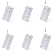 INF Komplet 6 oznak za prtljago Silver, (21299284)