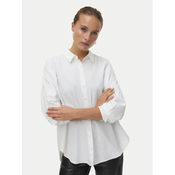 Vero Moda Srajca Fanni 10337791 Bela Oversize