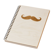 AtmoWood Lesen blok A5 - moustache