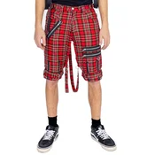 Moške kratke hlače HEARTLESS - KAHLEB - RED TARTAN - POI1399