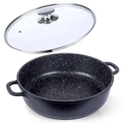 Orion Granitna ponev s steklenim pokrovom GRANDE 28 cm