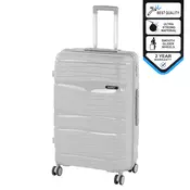 Velik kovček TraveLux Voyager s trdim pokrovom 76x50x29 cm siv