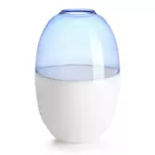 IVV Vaza Scarlet h25 cm/belo-modra/borosilikatno steklo