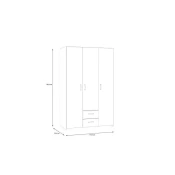 ToPohištvo trodelna omara ECONOBOXIT 120cm