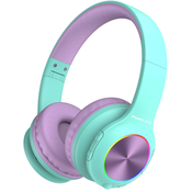 Dječje slušalice PowerLocus - PLED, bežične, plavo/ljubičaste