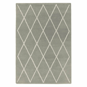 Sivi rucno raden vuneni tepih 120x170 cm Albany – Asiatic Carpets