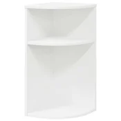 Vidaxl Stranska miza Bela 29,6 x 29,6 x 60 cm Konstruiran les