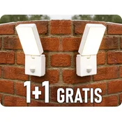 ORNO Vrtna LED svetilka s senzorjem gibanja ENID 10W, 800lm, IP65, bela, 1+1 gratis! [AD-OP-6605WLPMR4]