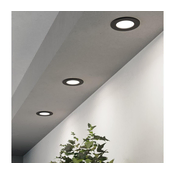 Eglo 901385-komplet 3xLED vgradna stropna svetilka FUEVA LED/3,7W/230V premer 8,8cm črna