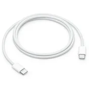Kabel Apple Woven Charge Cable, USB-C (M) na USB-C (M), 1.0m, bijeli MW493ZM/A