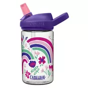 CamelBak Lonček Eddy Kids Rainbow Floral 0,4 l - Transparent