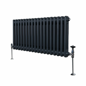 MONSTER Tradicionalni radiator z 2 stolpcema - 300 x 832 mm - antracitno siva, (21569839)