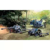 Model komplet vojaški 7026 - NEMŠKI GUNS SET: PAK35-PAK40-FLAK38 (1:72)