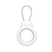INF Združljivo z varnim držalom Apple AirTag z žičnim kablom, ohišjem za ključavnico za ključe White, (21537959)