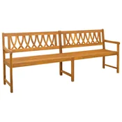 Zunanja klop Naravna 220 x 55,5 x 90 cm Masiven les akacije