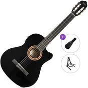 Valencia VC104CE Standard SET 4/4 Black Elektro klasicna gitara