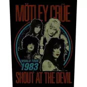 Mötley Crüe Shout at the Devil World Tour 83 Našitek za šivanje 36 x 30 cm