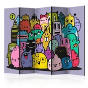 artgeist Paravan Monsters I, 5-Delni, Dvostranski