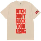 French Montana Dont Block Your Blessings (Back Print) Natural L Majica