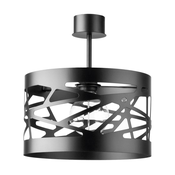 Lestenec na drogu MODUL FREZ 1xE27/60W/230V premer 30 cm črna