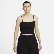 Nike Sportswear Essential Rib Crop Top, ženska majica, črna DM6737