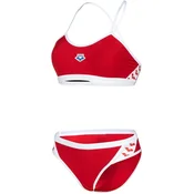 Arena icons bikini cross back solid red/white xl - uk38