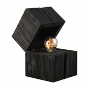 Črna namizna svetilka (višina 16 cm) Treasure – Trio