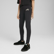 Womens Puma Flaming Love Leggings Youth, Black, Size 13-14Y, Clothing