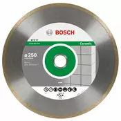 Bosch Diamantna rezalna plošča Professional for ceramic(za keramiko), 250 x 30+25,40 x 1,6 x 7 mm Bosch 2608602539 premer 250 mm 1 kos