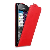 Cadorabo Cadorabo Ohišje, združljivo z Blackberry Q10 v rdeče jabolko - Zaščitni ovitek v obliki flipa z magnetnim zapiranjem, (20563301)