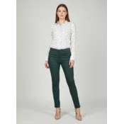 Elit Fashion Ženske pantalone, Regular, Maslinaste