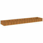 Povišena vrtna gredica 482 x 100 x 36 cm od celika COR-TEN
