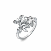 Hot Diamonds Lep srebrn prstan Hot Diamonds Nurture DR233 (Obseg 60 mm)