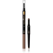Eveline 3v1 svinčnik za obrvi Brown Style - št. 02 Dark /732