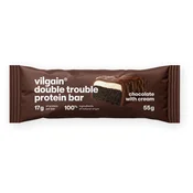 Double Trouble Protein Bar –? dvoplastna ploščica, oblita s čokolado, 29% kakovostnih beljakovin, brez konzervansov in barvil
