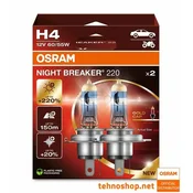 Osram ŽARNICA H4 NIGHT BREAKER +220% 64193NB220-2HB 60/55W P43t 2HB
