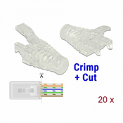 Delock protiprašna zaščita za RJ45 konektorje Crimp&Cut pak/20 86455