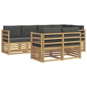 Set vanjskih sofa 7 pcs Bijela i antracit 245 x 126,5 x 73 cm