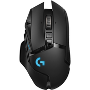Miš brezžična, USB gaming Logitech G502 Hero 25600DPI LightSpeed črna (910-005568)