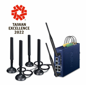 PLANET Industrial 5G NR Cellular pristupnik / upravljacki uredaj 10, 100, 1000 Mbit/s